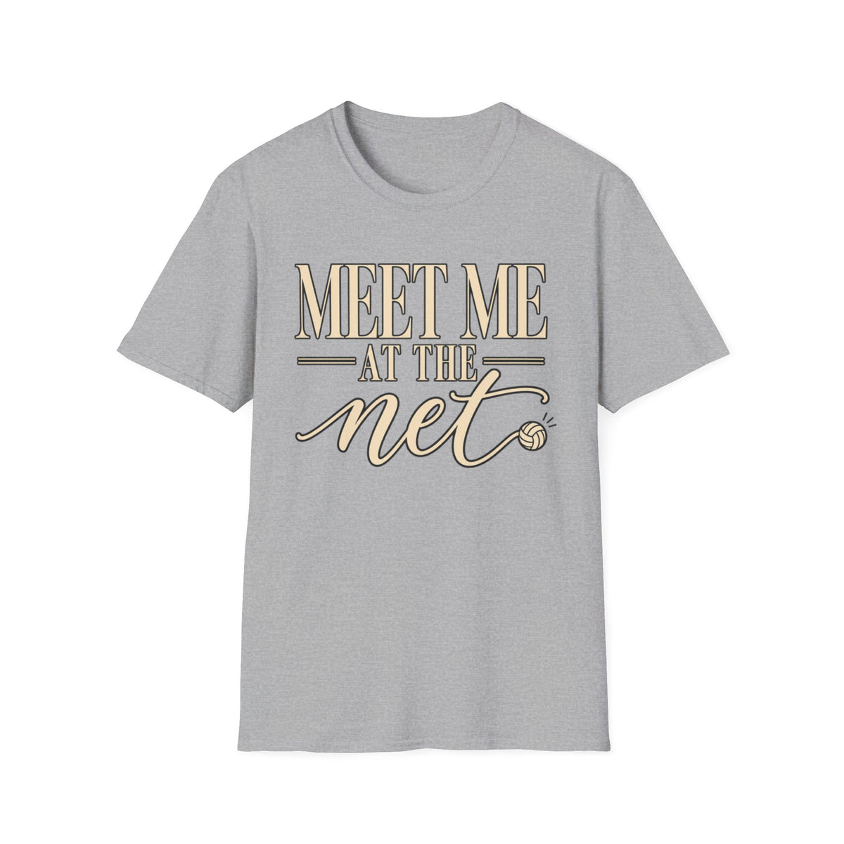 Custom Women Meet Me at the Net Volleyball T‑Shirt