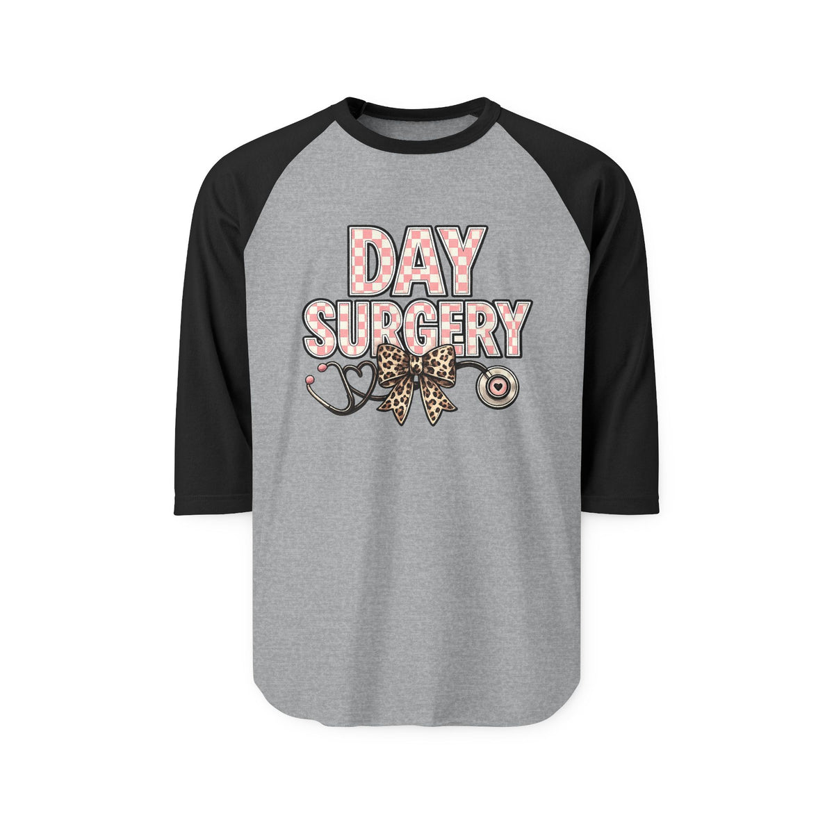 Day Surgery Raglan Shirt — Floral Medical Team Recovery Tee