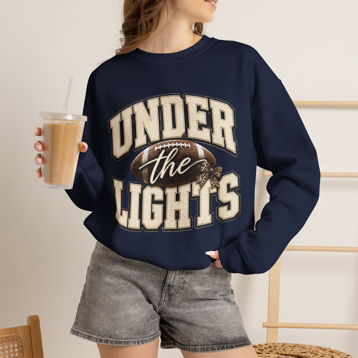 Women Under the Lights Football Crewneck Sweatshirt