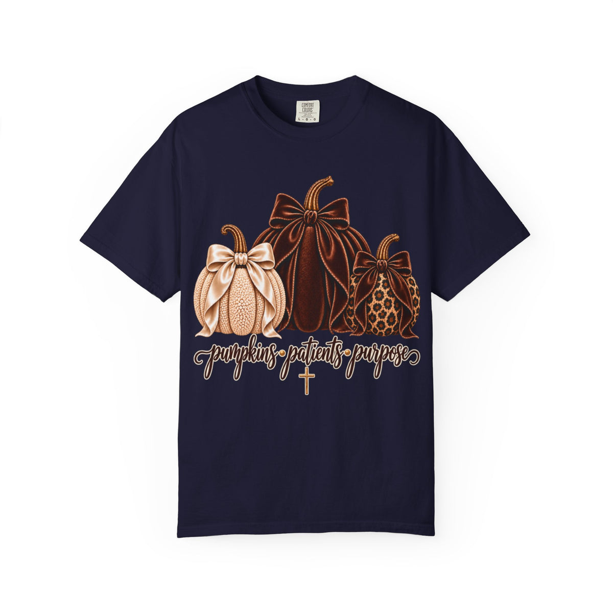Women Comfort Colors Pumpkins Patients Purpose T-Shirt