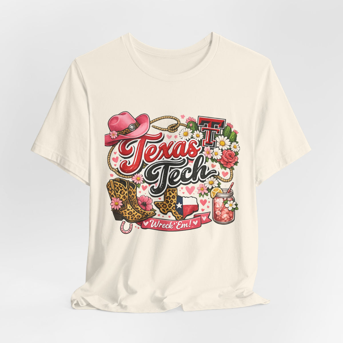 Women Texas Tech Floral Western Tee