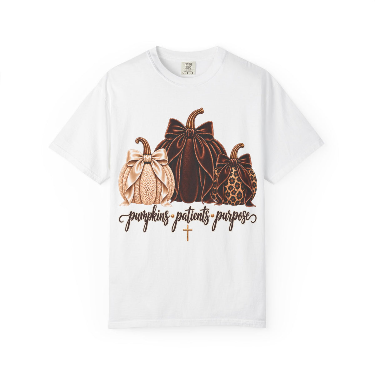 Women Comfort Colors Pumpkins Patients Purpose T-Shirt