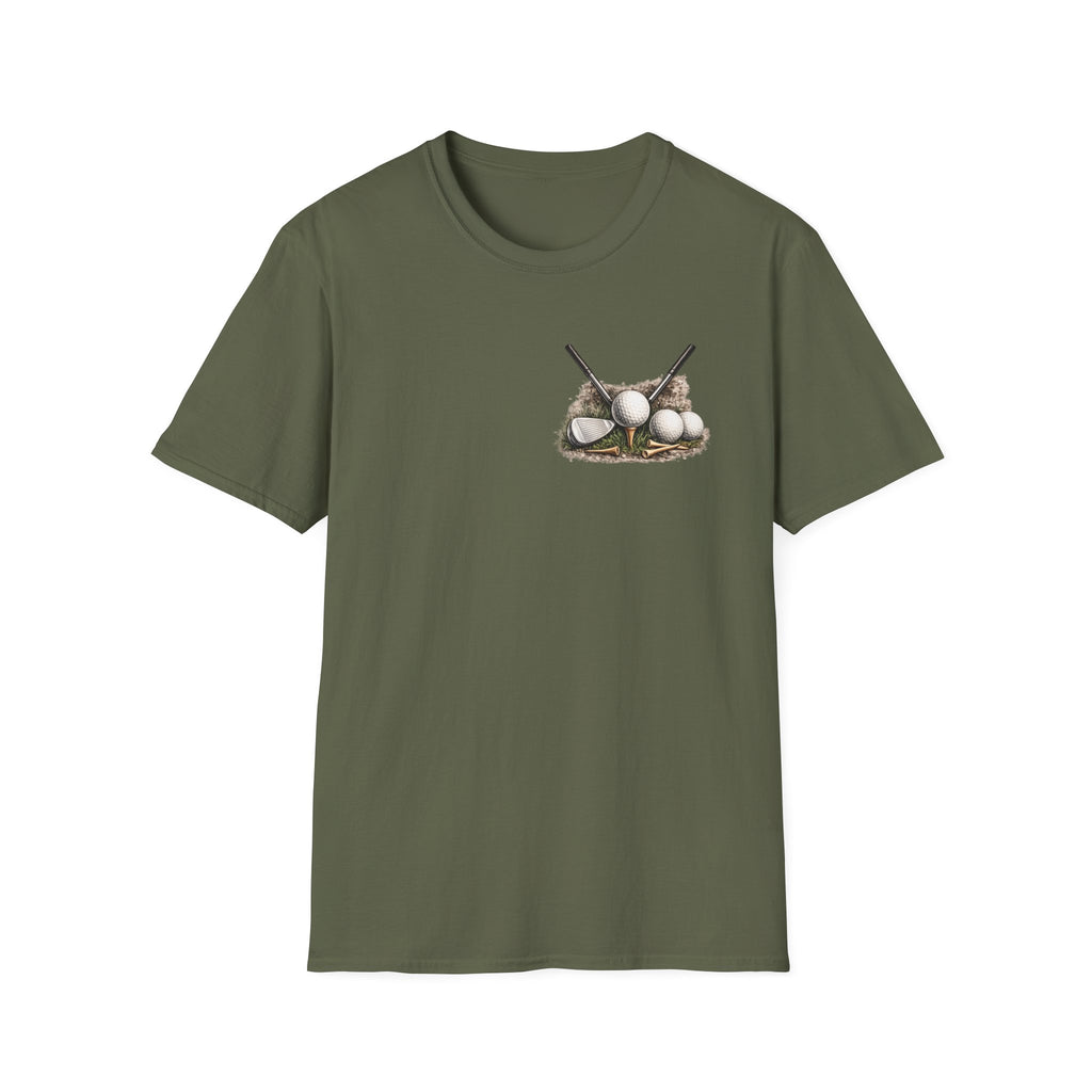 Golf Clubs & Balls T-Shirt — Vintage Golf Graphic Tee