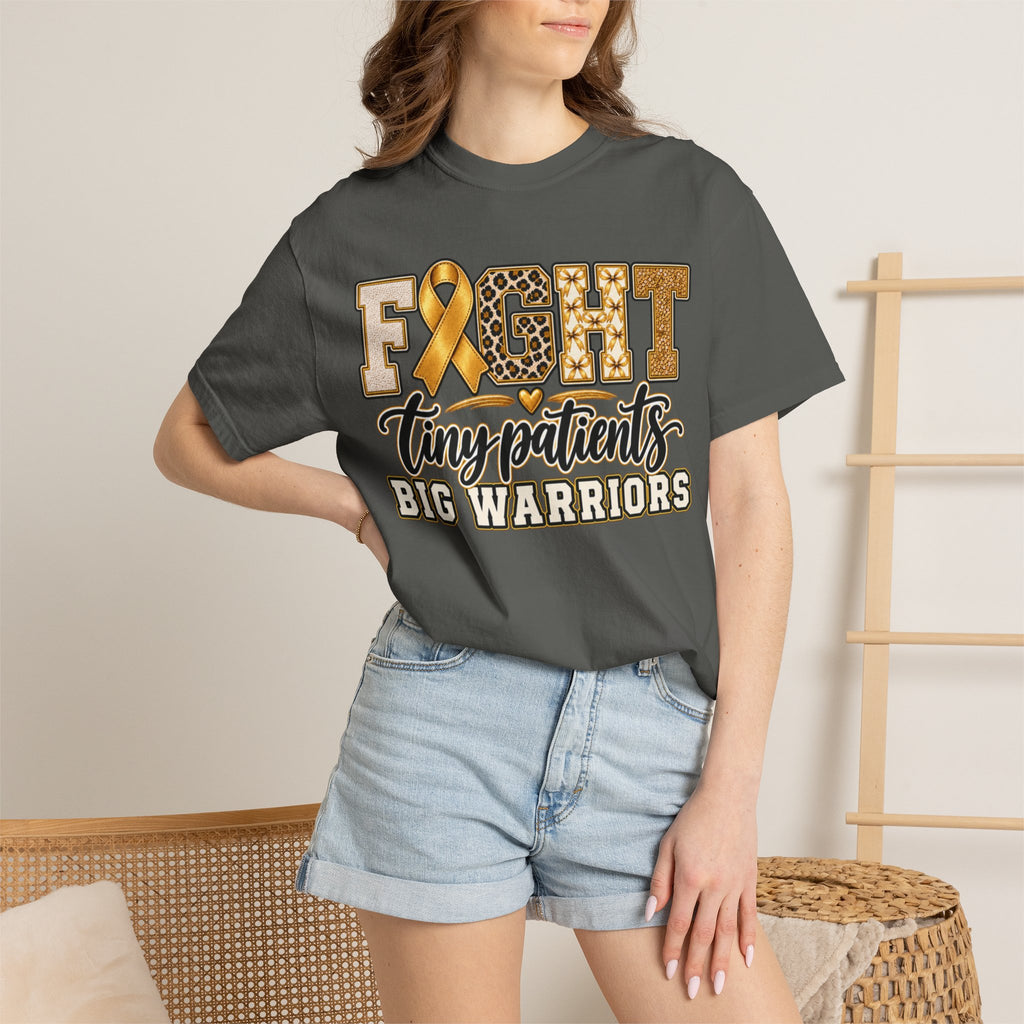 Women Comfort Colors Fight Tiny Patients Big Warriors T-Shirt