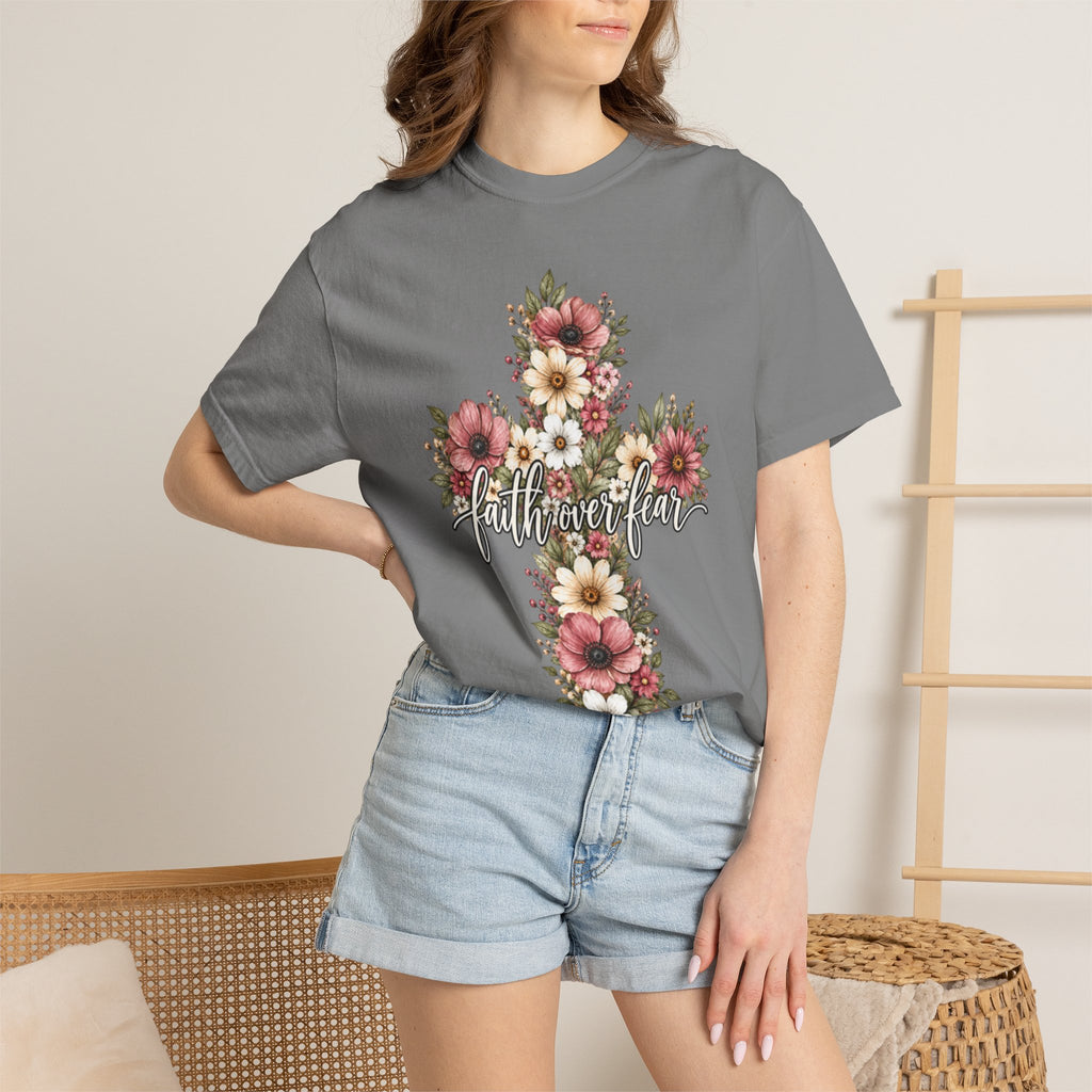 Women Comfort Colors Faith Over Fear T-Shirt