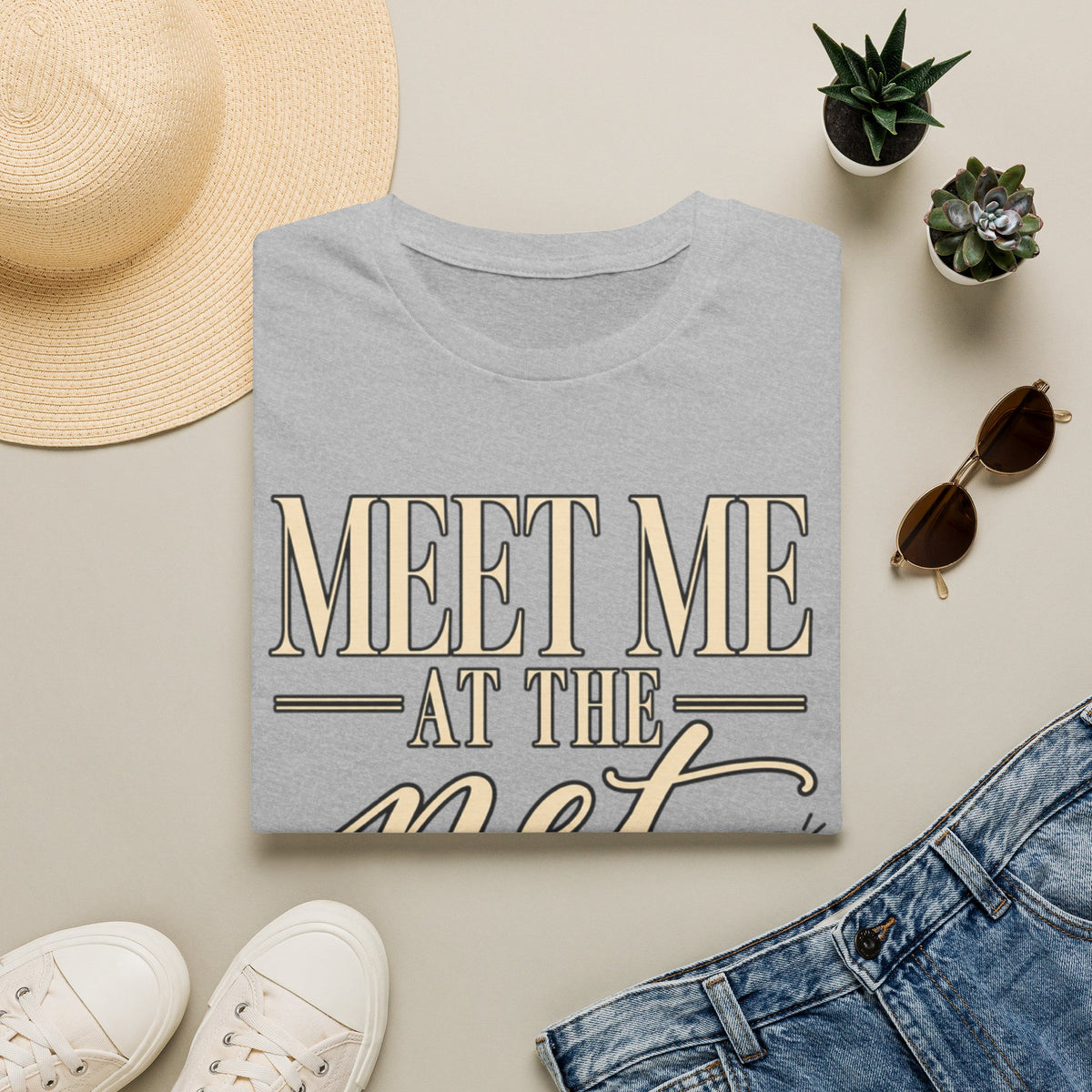 Custom Women Meet Me at the Net Volleyball T‑Shirt