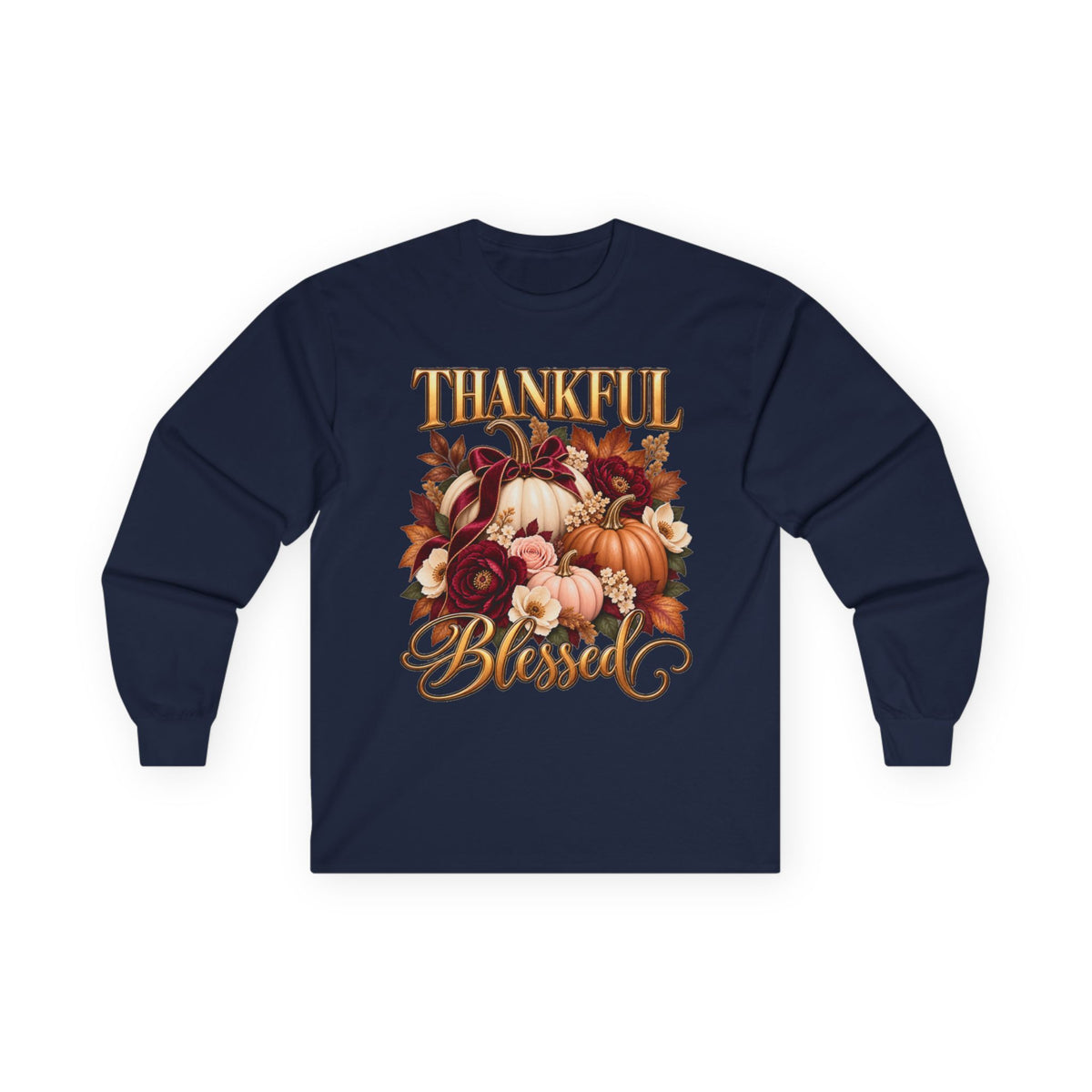 Women Thankful & Blessed Long Sleeve Tee