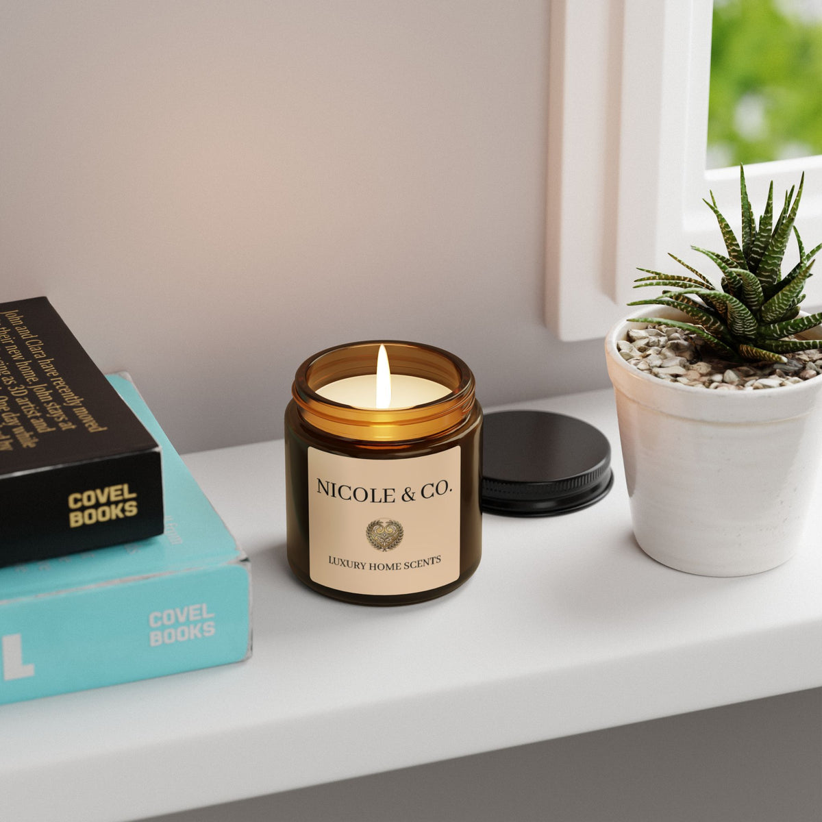Amber Jar Soy Candle — Nicole & Co. Luxury Home Scents