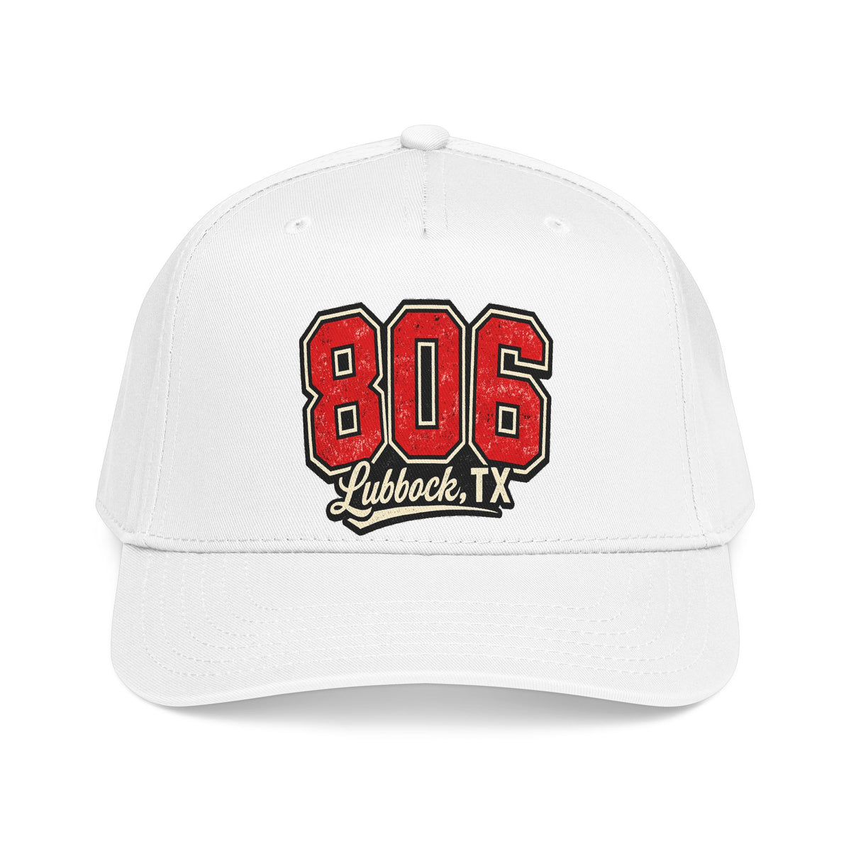 806 Lubbock, TX Embroidered Baseball Cap