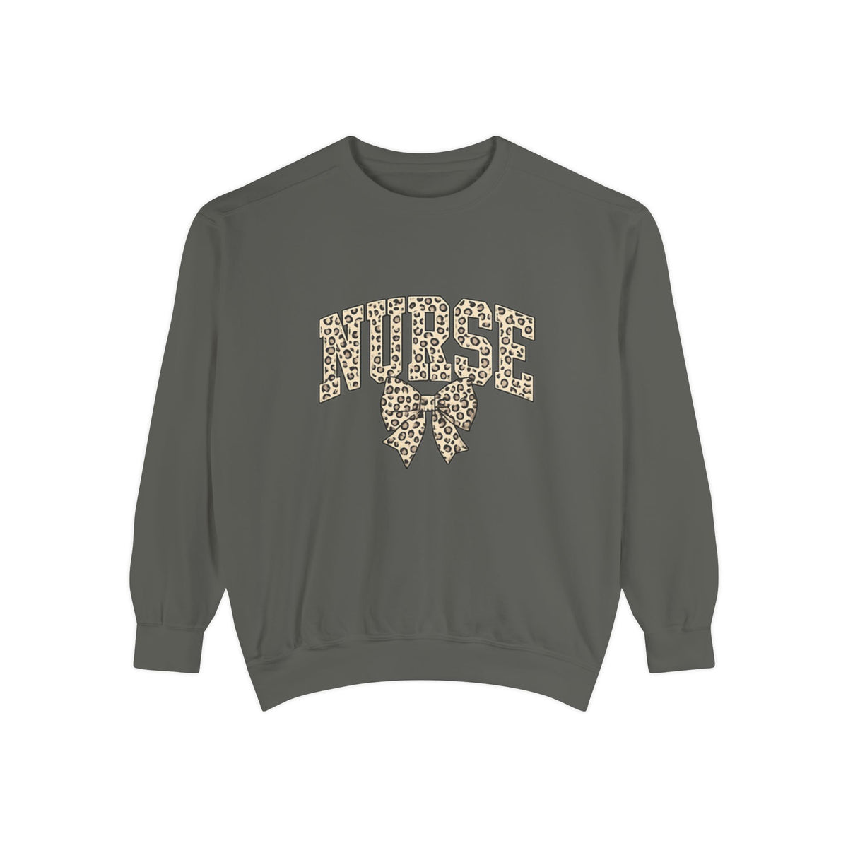 Nurse Leopard Print Bow Sweatshirt – Cute Medical Staff Pullover
