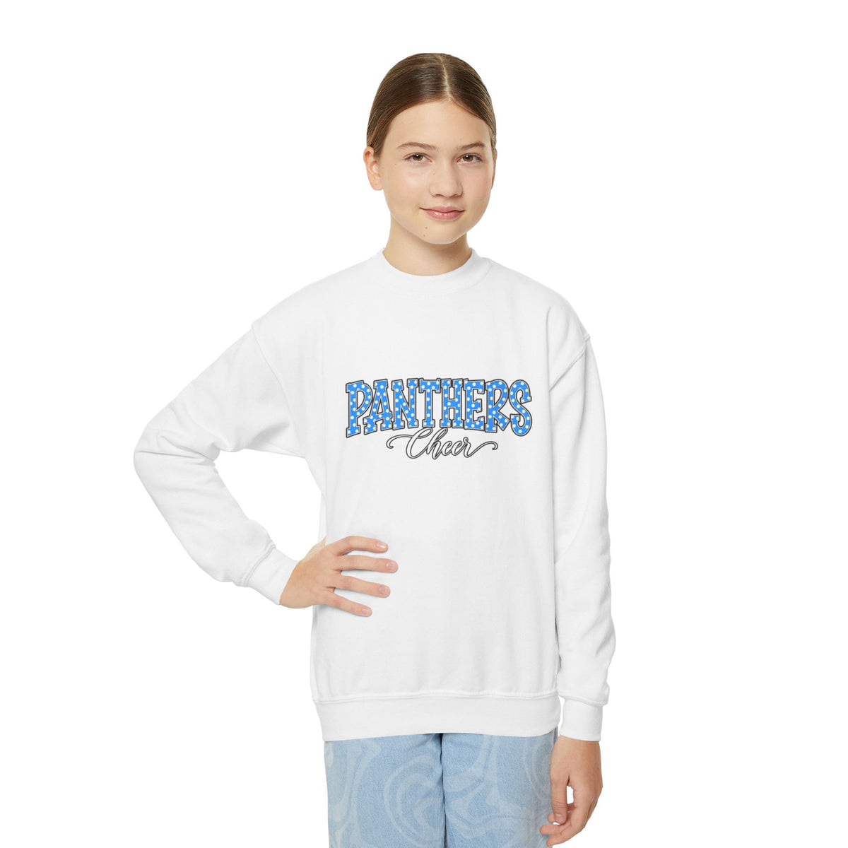 Youth Crewneck Sweatshirt – Panthers Cheer