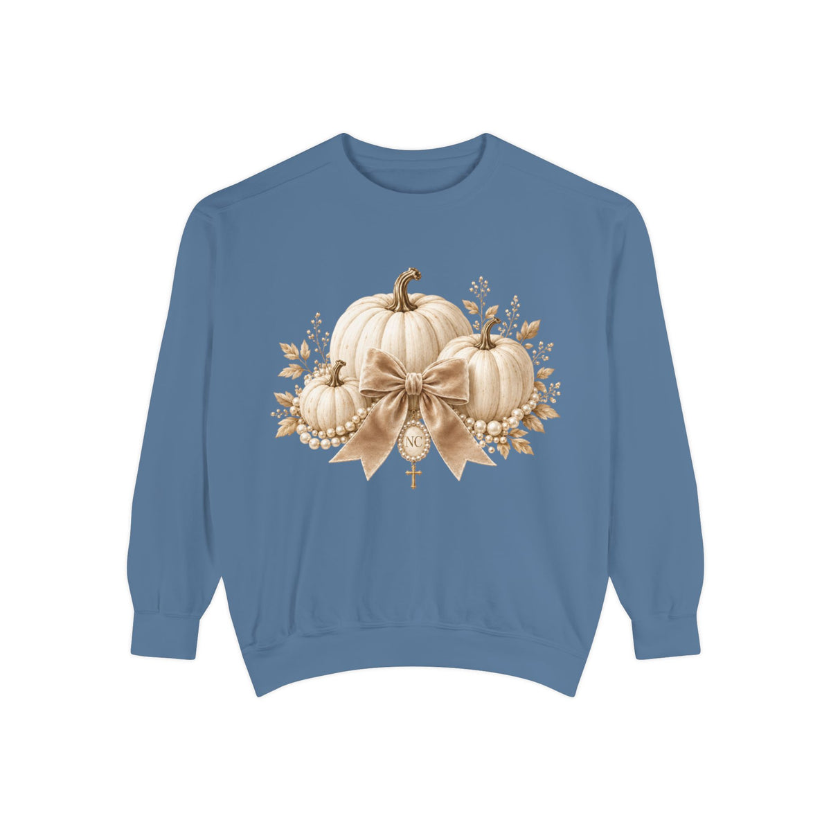 Women Pumpkin Bouquet Crewneck