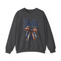 Women Dallas Football Bow Crewneck Sweatshirt