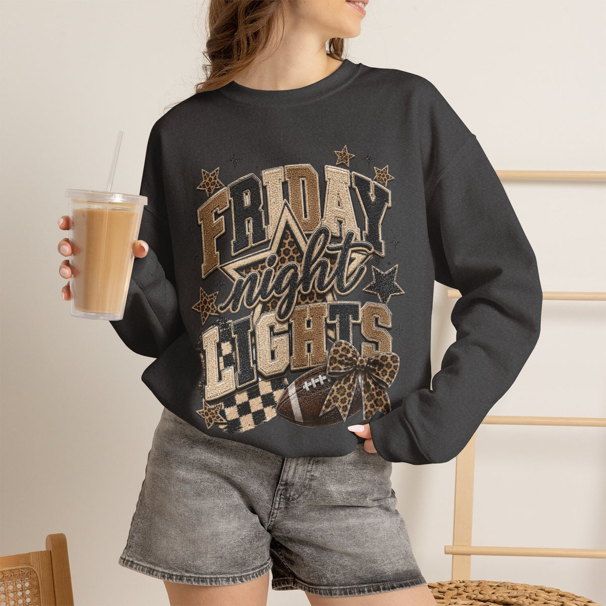 Women Neutral Friday Night Lights Crewneck