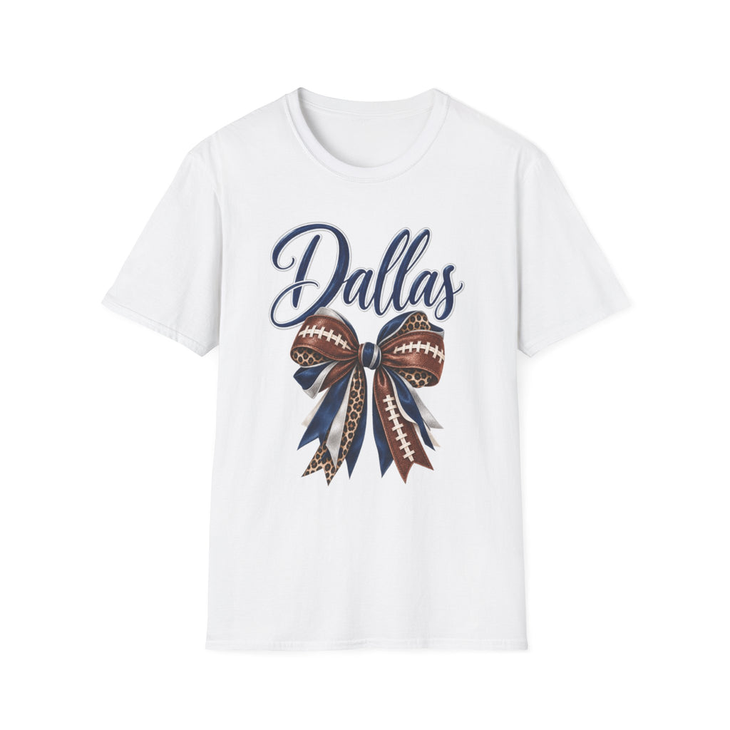 Women Dallas Football Bow T-Shirt