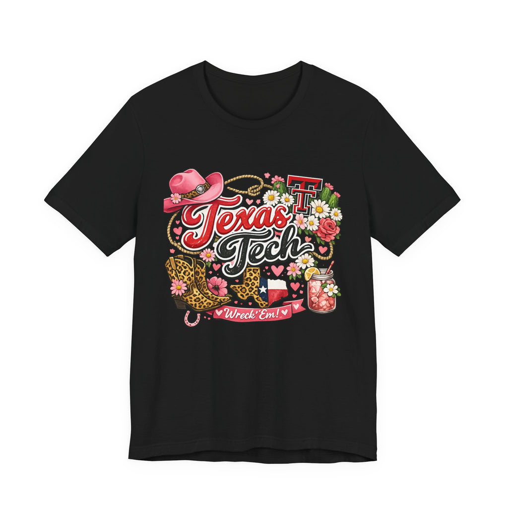 Women Texas Tech Floral Western Tee