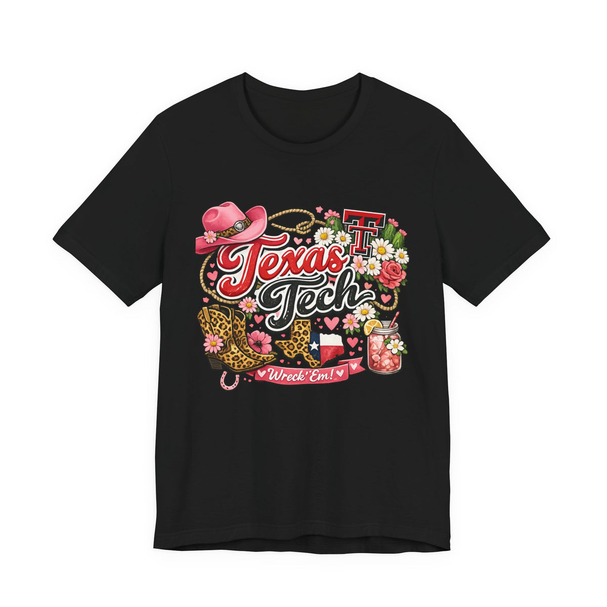 Women Texas Tech Floral Western Tee