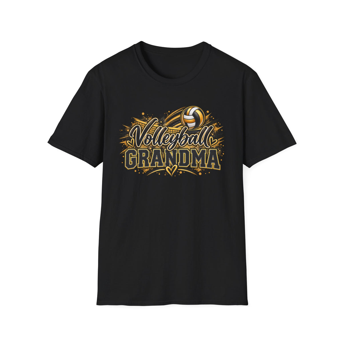 Custom Volleyball Grandma T-Shirt — Vintage Volleyball Mom Supporter Tee