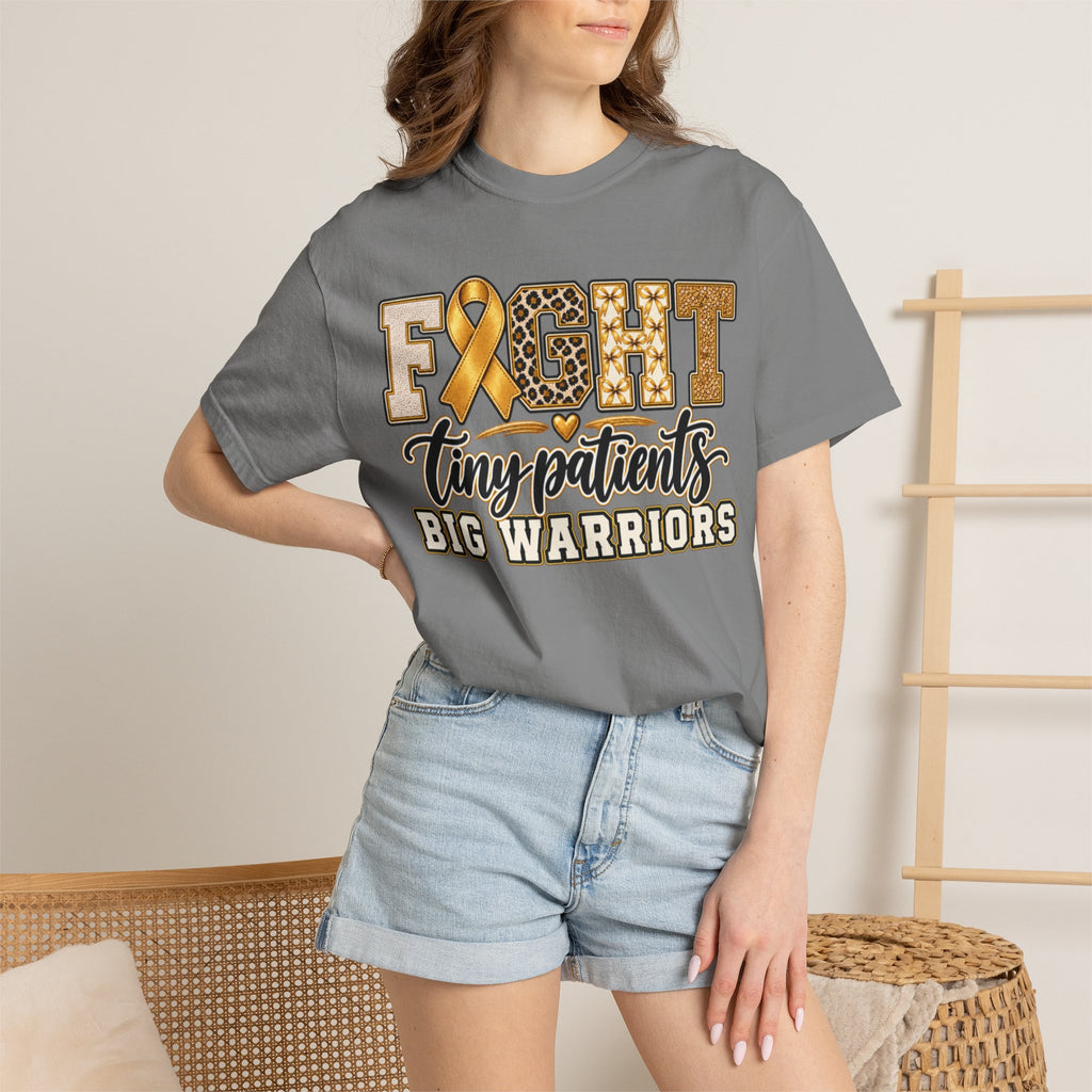 Women Comfort Colors Fight Tiny Patients Big Warriors T-Shirt