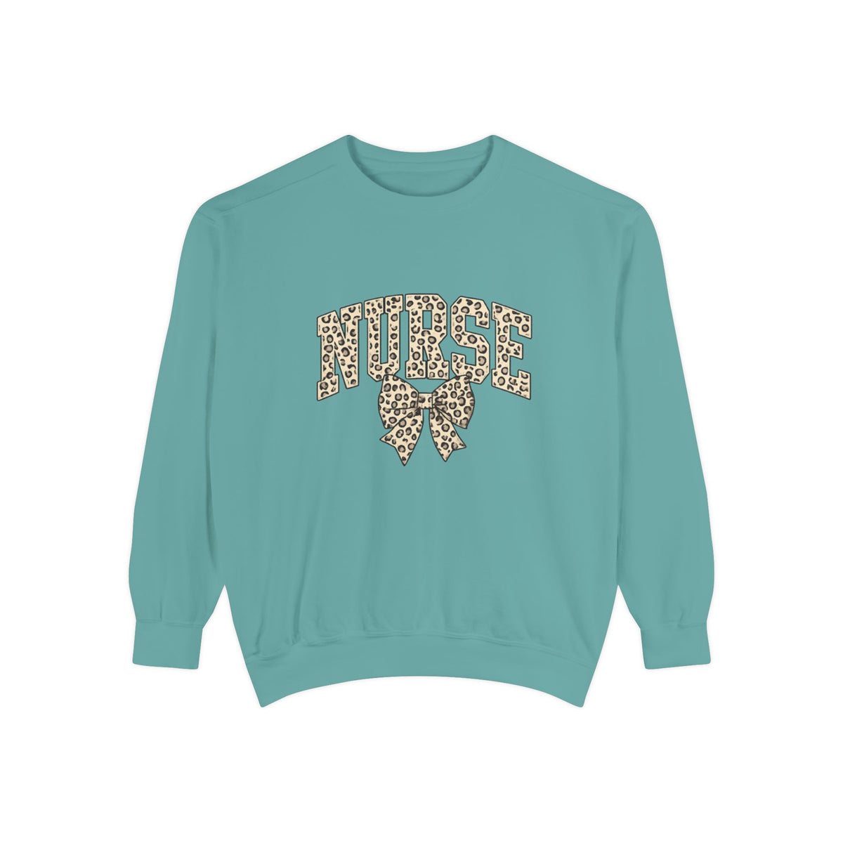 Nurse Leopard Print Bow Sweatshirt – Cute Medical Staff Pullover