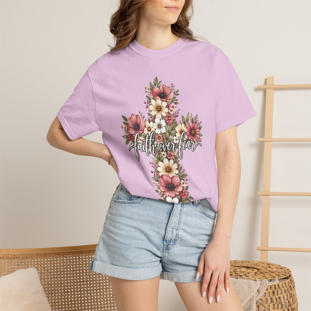 Women Comfort Colors Faith Over Fear T-Shirt