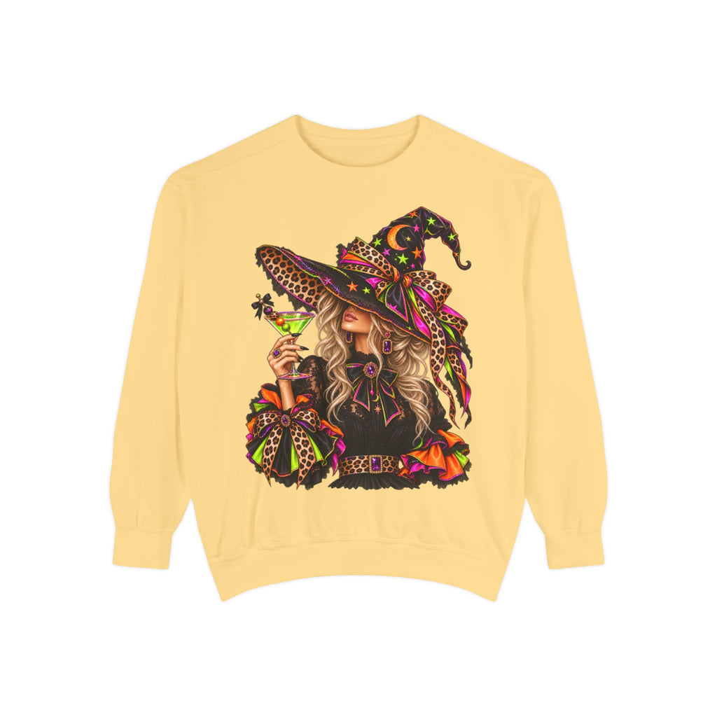 Witchy Halloween Sweatshirt — Colorful Boho Witch Graphic