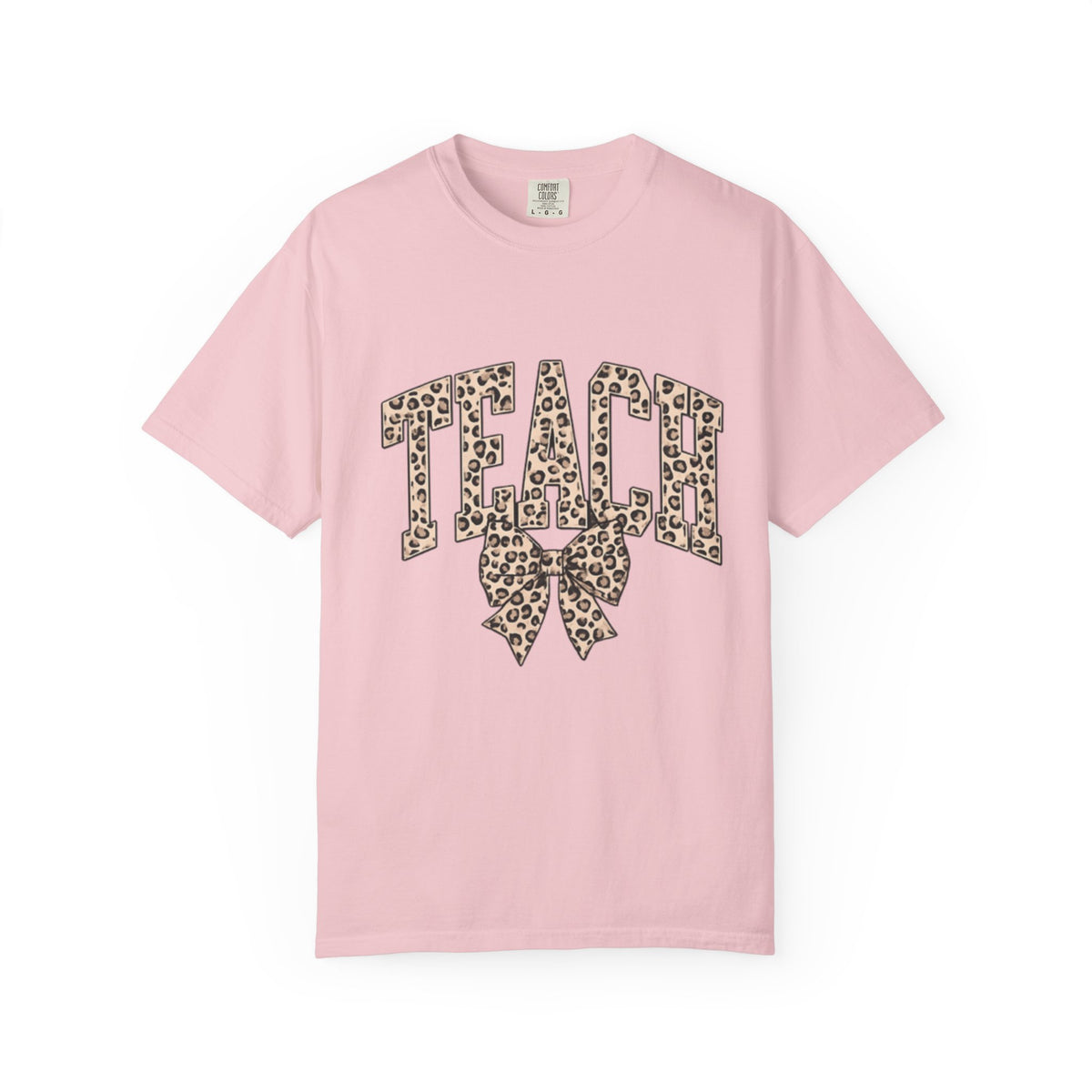 Teacher Leopard Print Bow T-Shirt