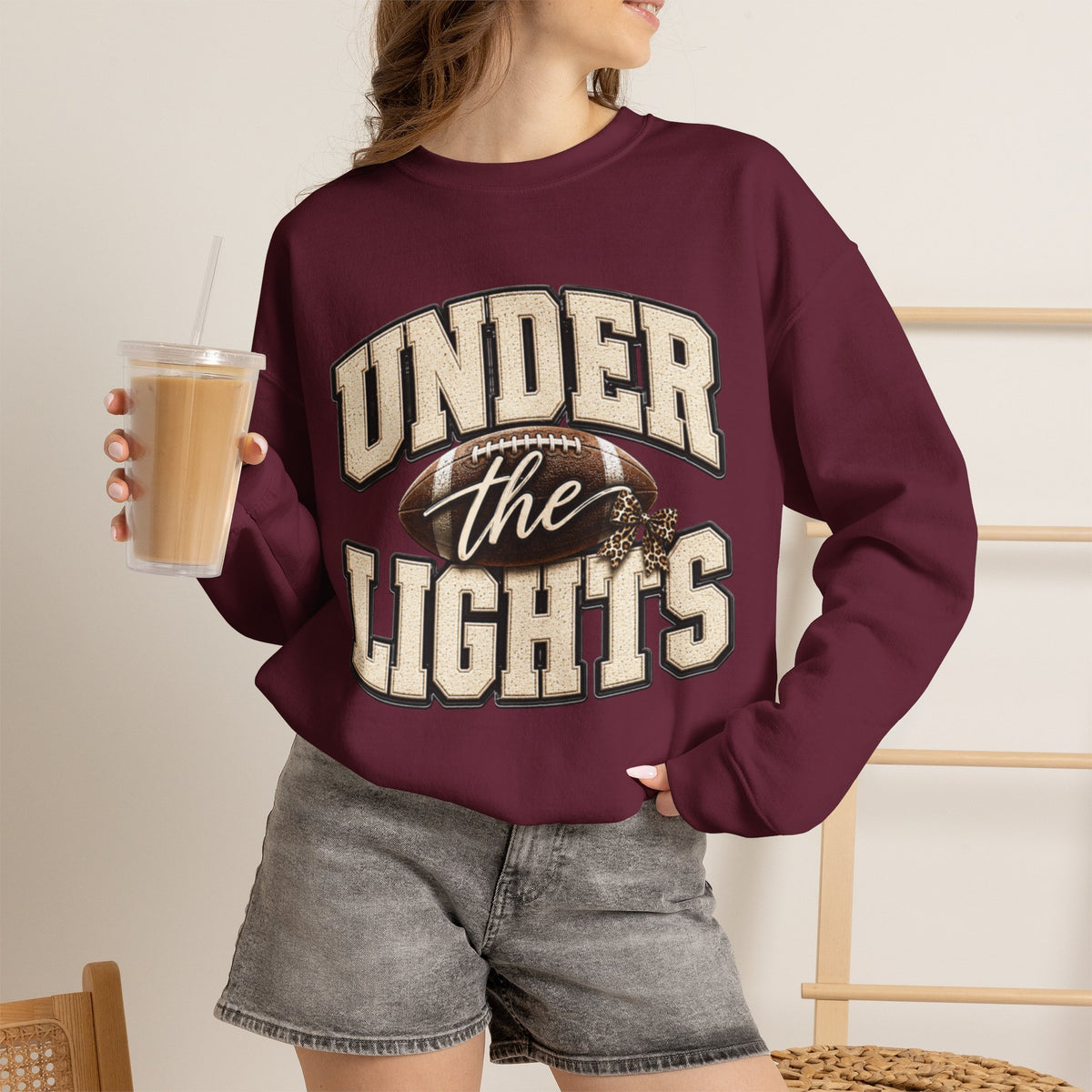 Women Under the Lights Football Crewneck Sweatshirt