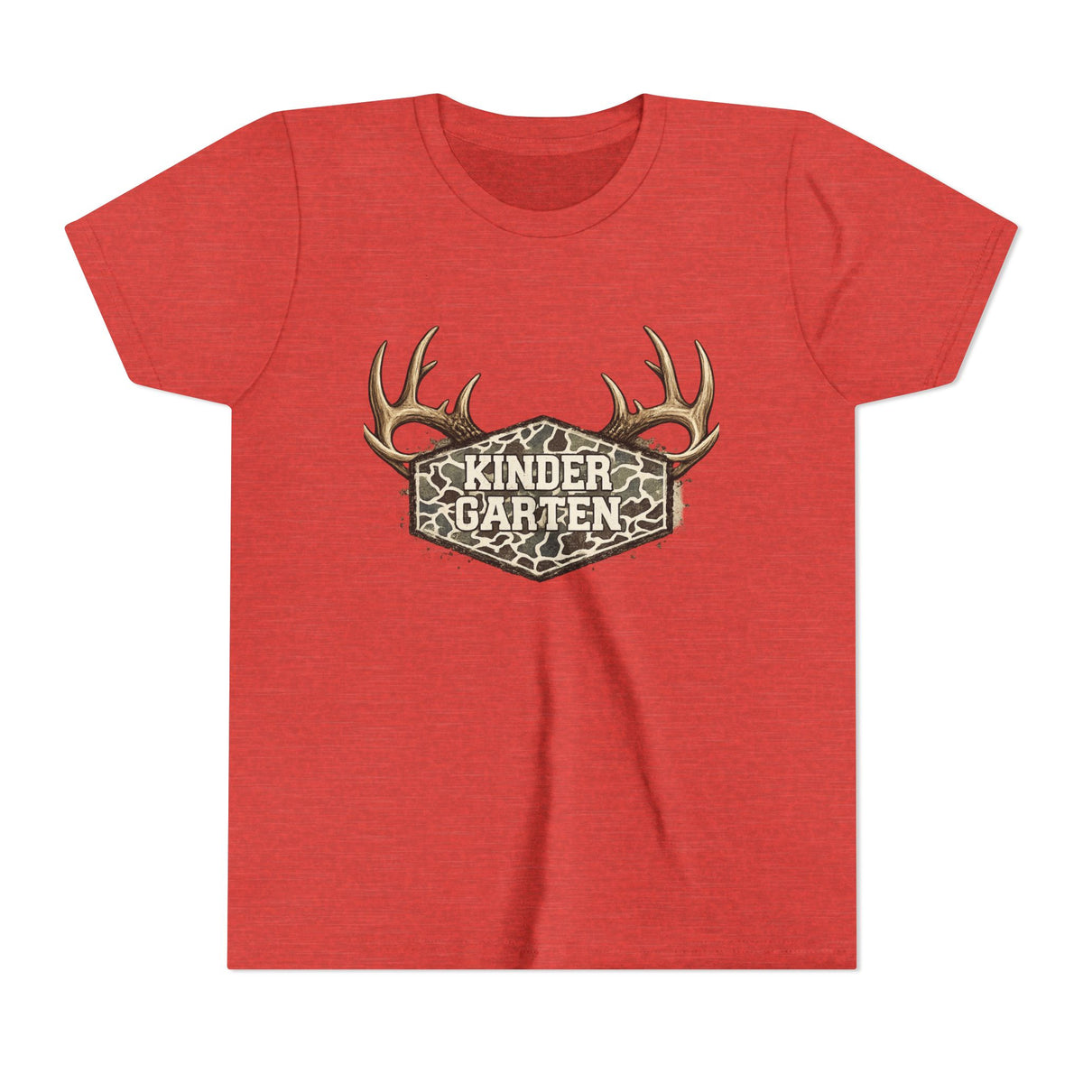 Kindergarten Camo Antler Youth Tee