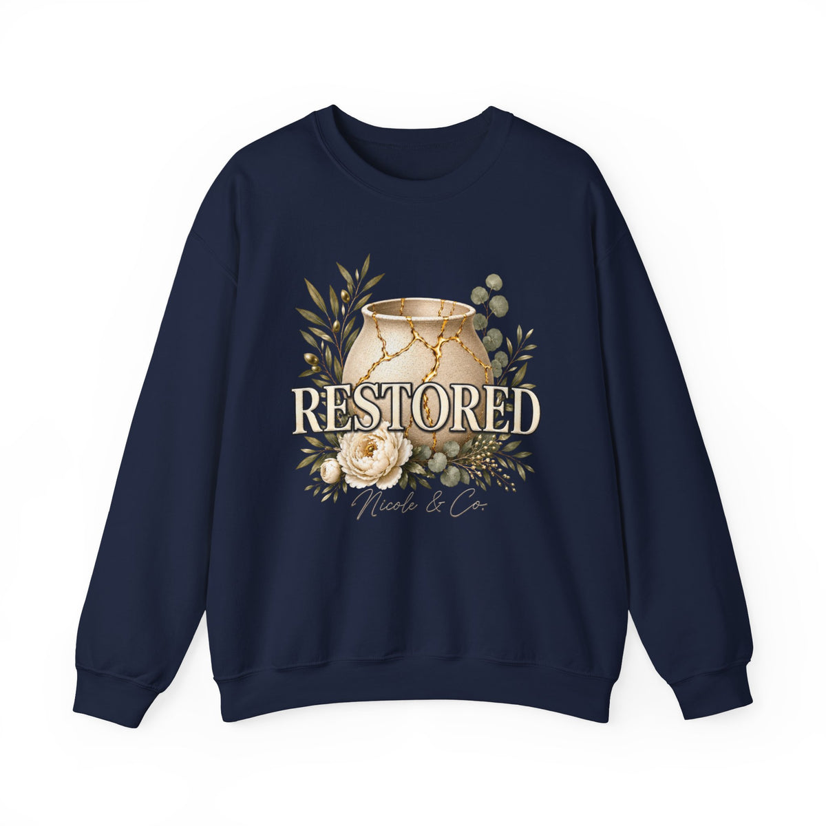 Women Restored Kintsugi Crewneck Sweatshirt