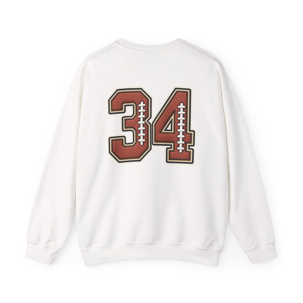 Customizable Women My Heart Is On That Field Crewneck Sweatshirt