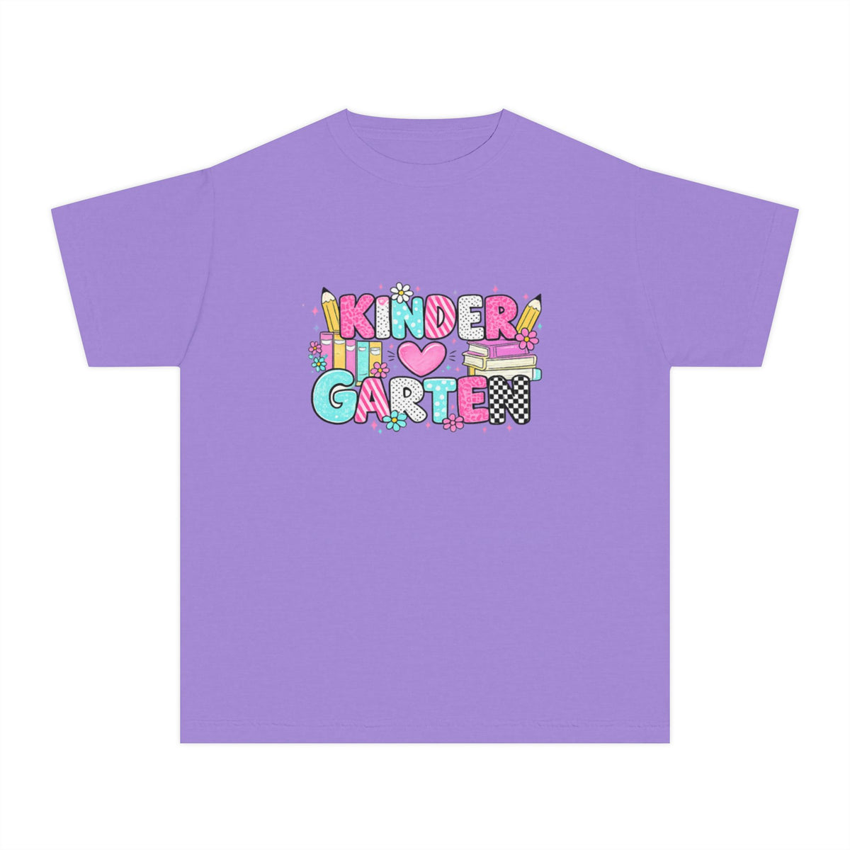 Kindergarten Kid T‑Shirt - Cute Colorful Back to School Tee for Kids
