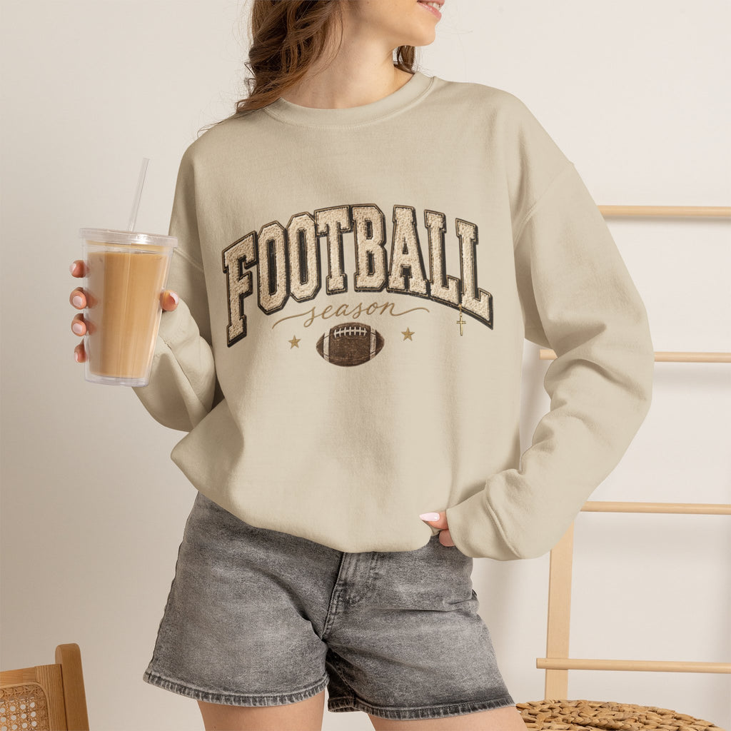 Women Football Season Crewneck Sweatshirt