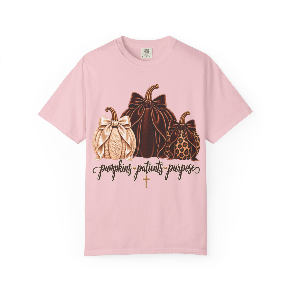 Women Comfort Colors Pumpkins Patients Purpose T-Shirt