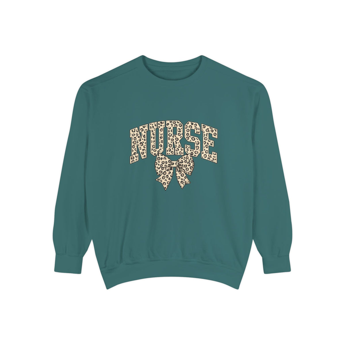 Nurse Leopard Print Bow Sweatshirt – Cute Medical Staff Pullover