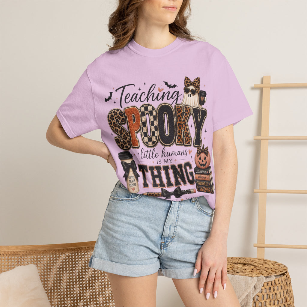 Women Comfort Colors Spooky Teaching Tee