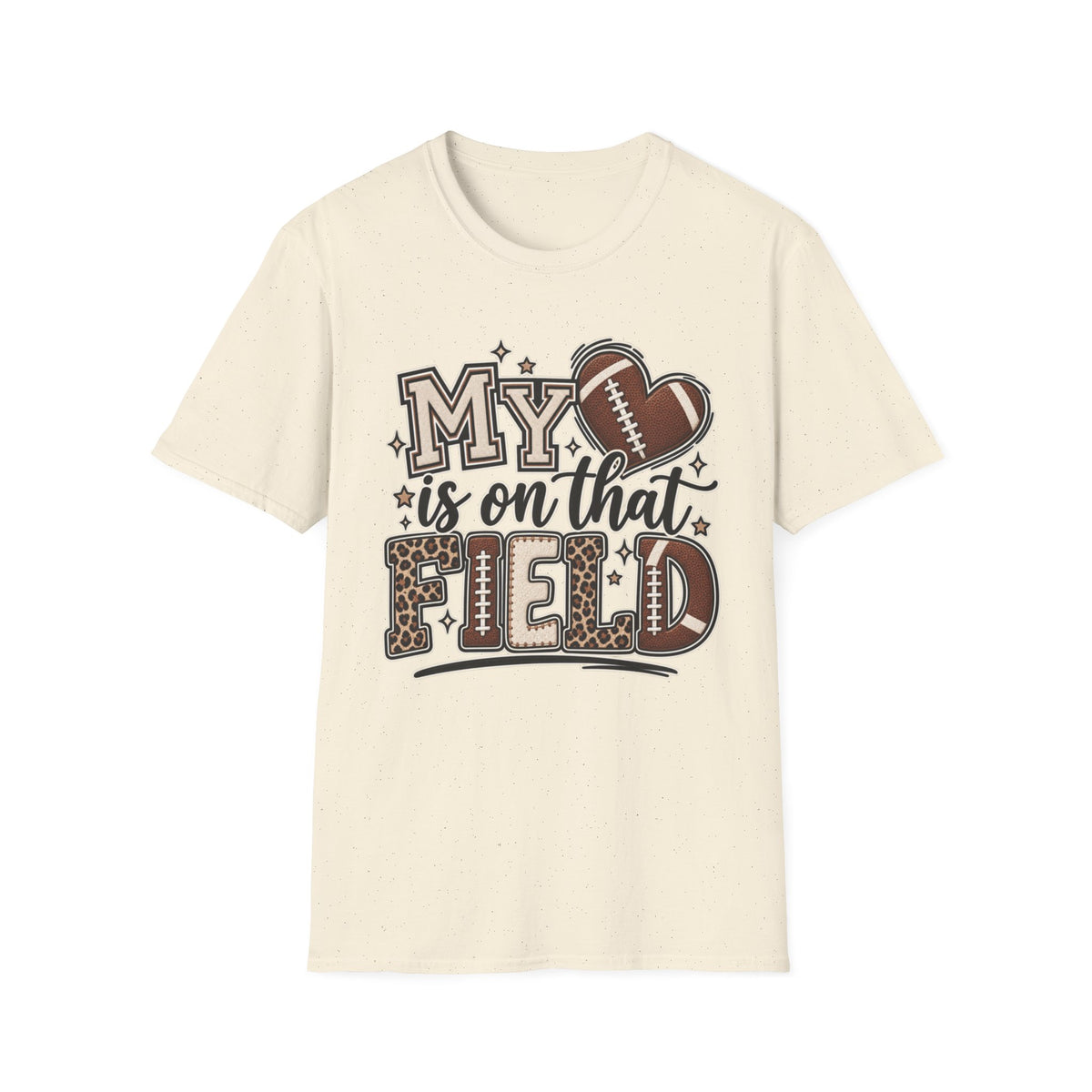 Customizable Women "My Heart Is On That Field" T-Shirt