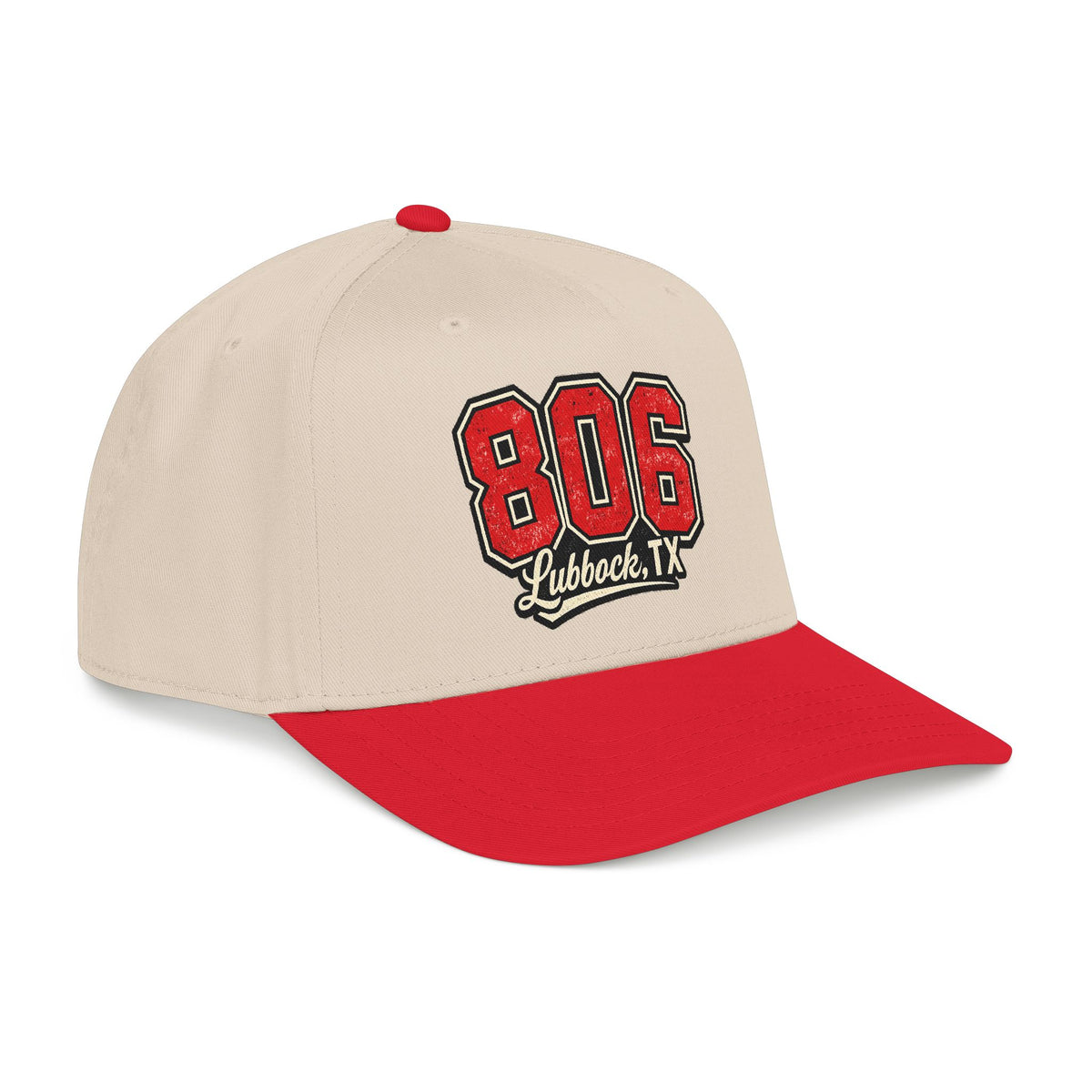 806 Lubbock, TX Embroidered Baseball Cap