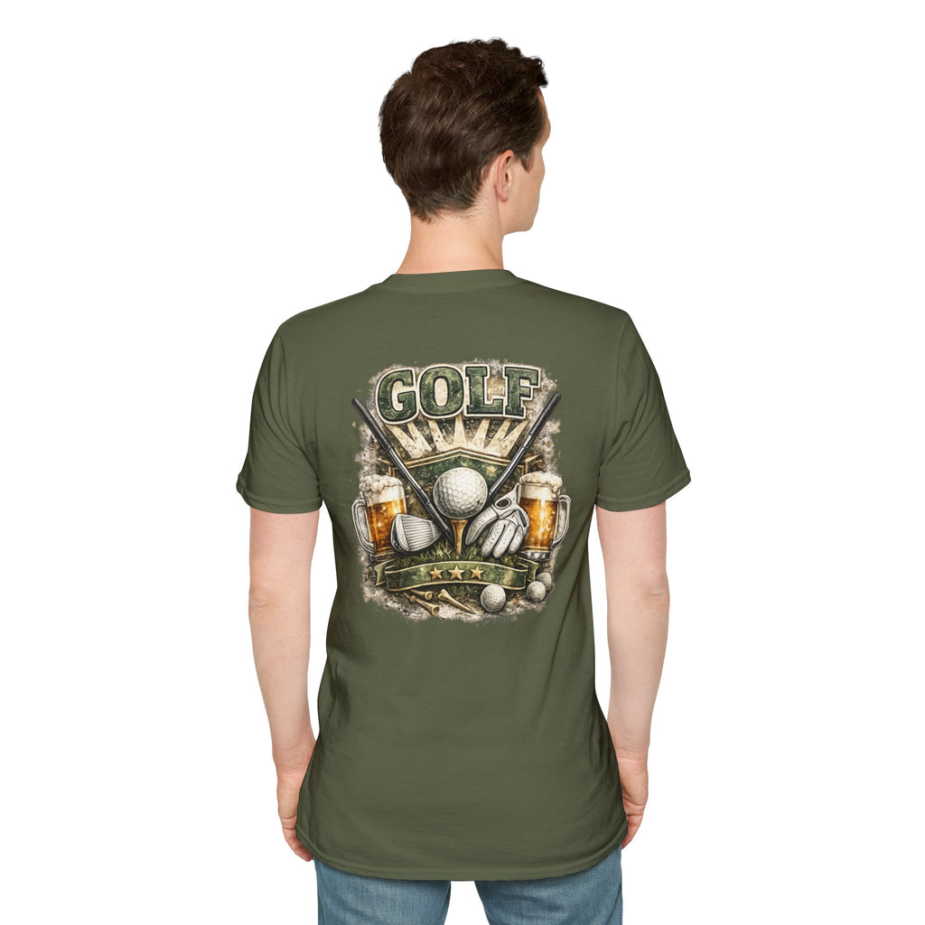 Golf Clubs & Balls T-Shirt — Vintage Golf Graphic Tee