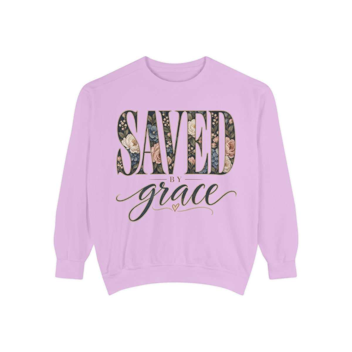 Women Saved by Grace Faith-Inspired Sweatshirt- Comfort Colors