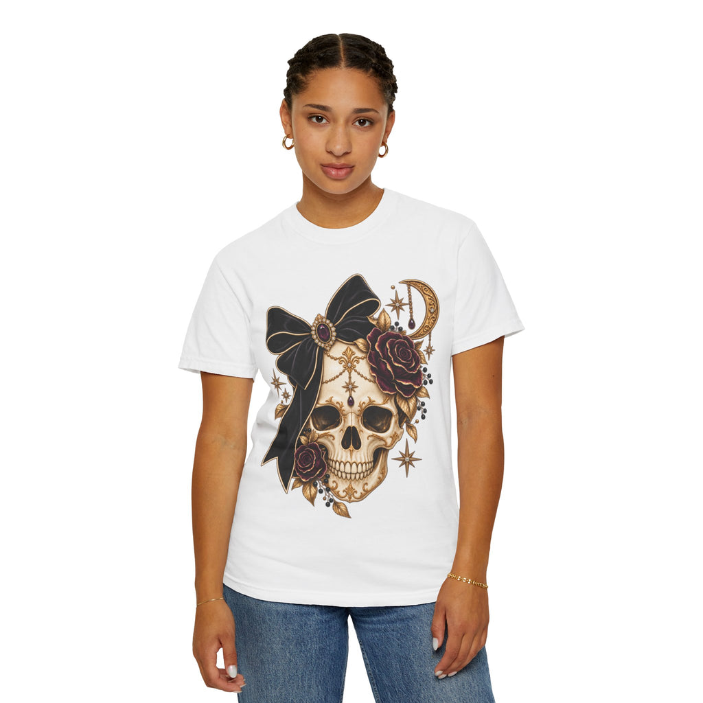 Women Comfort Colors Skull & Roses Tee