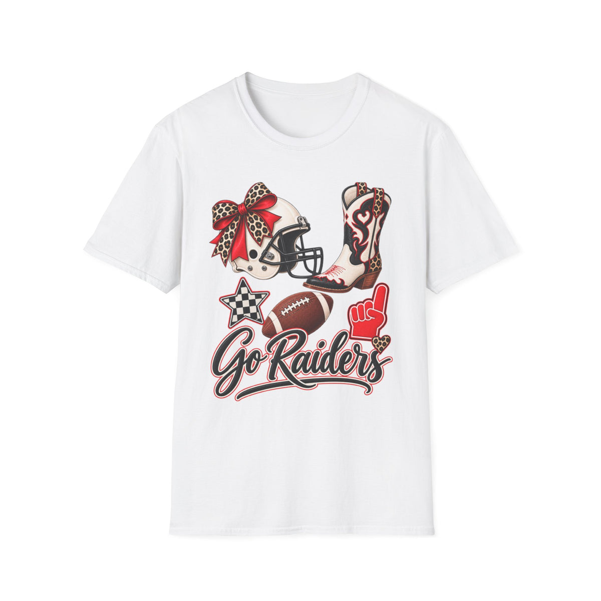 Women Go Raiders Football Tee