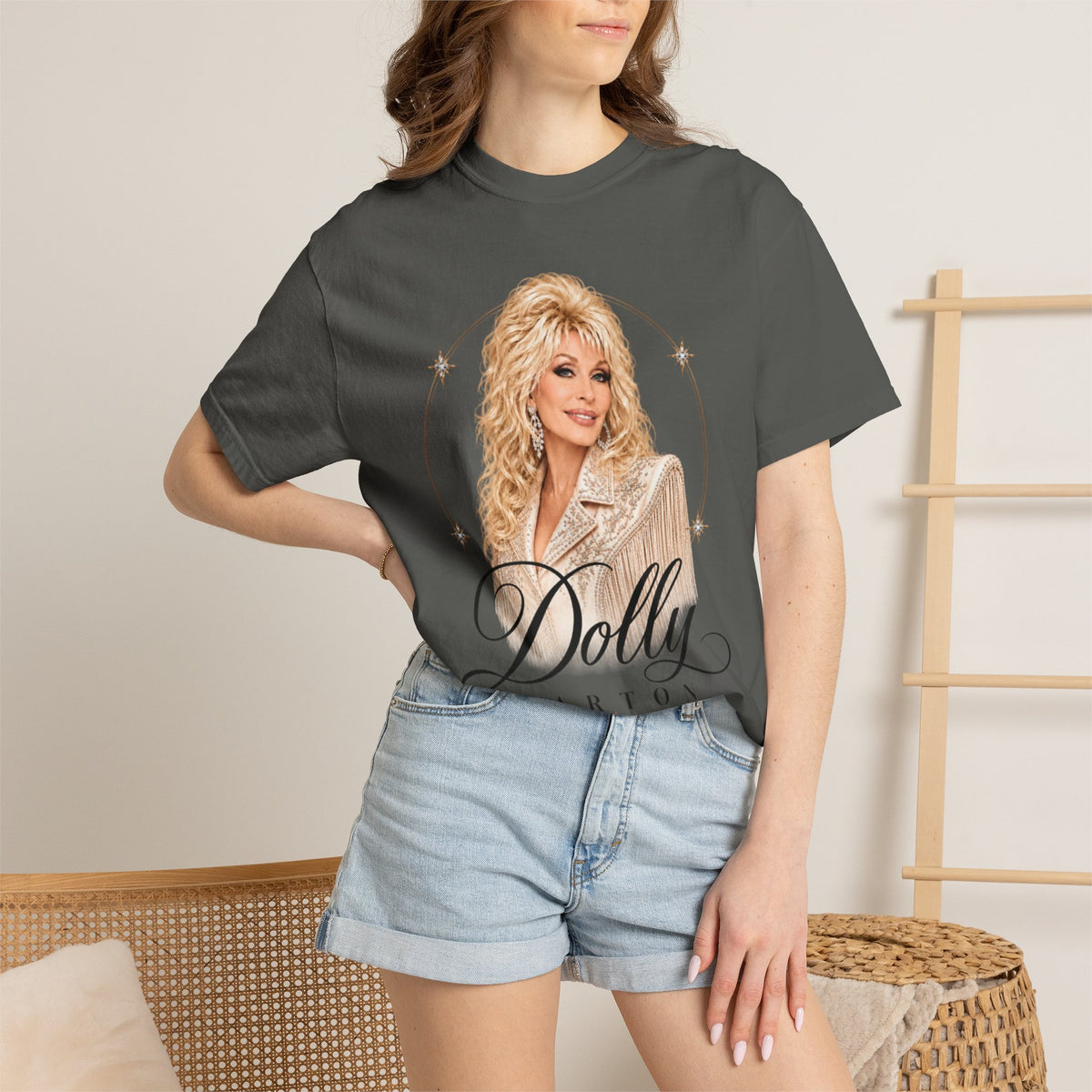 Women Comfort Colors Dolly Retro Glam Graphic T-Shirt