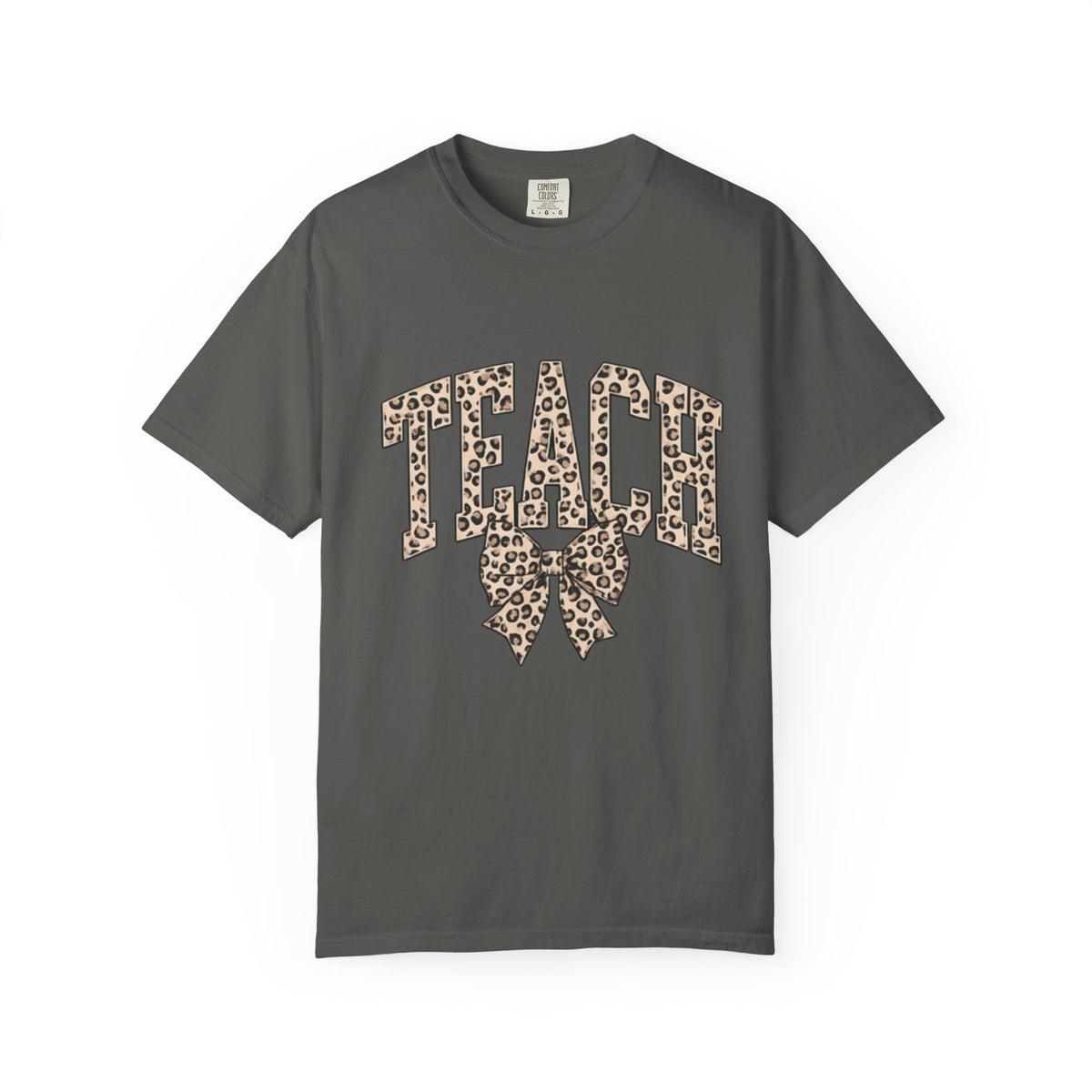 Teacher Leopard Print Bow T-Shirt