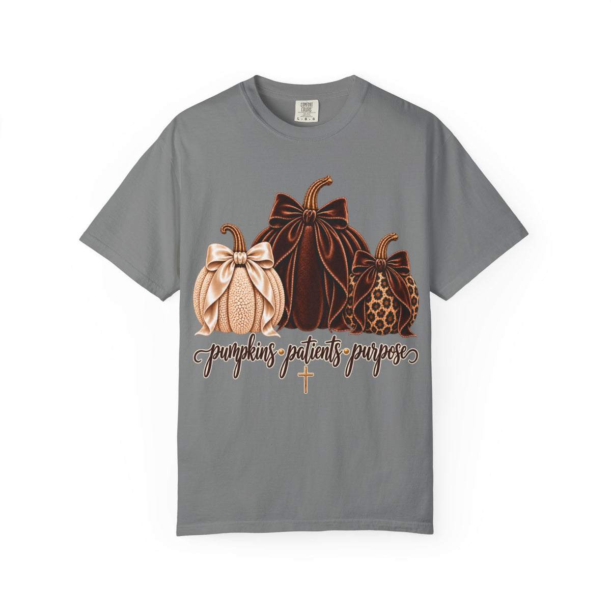 Women Comfort Colors Pumpkins Patients Purpose T-Shirt