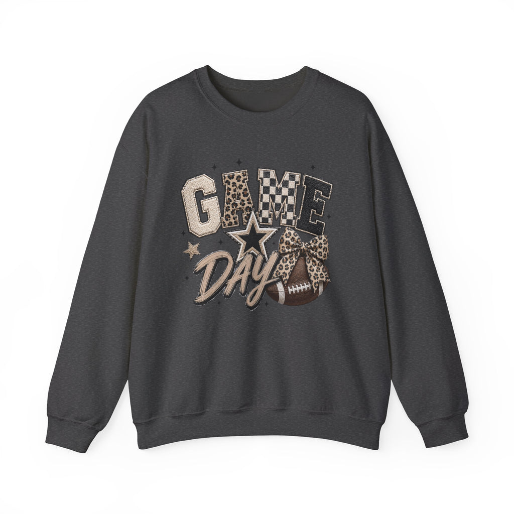 Women Neutral Colors Game Day Crewneck Sweatshirt