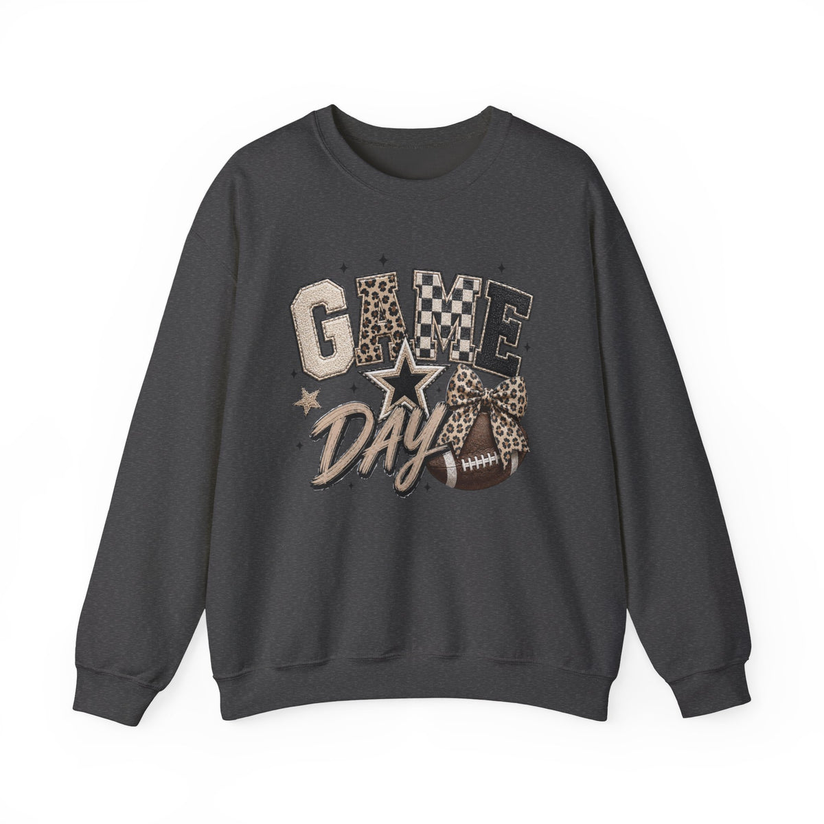 Women Neutral Colors Game Day Crewneck Sweatshirt