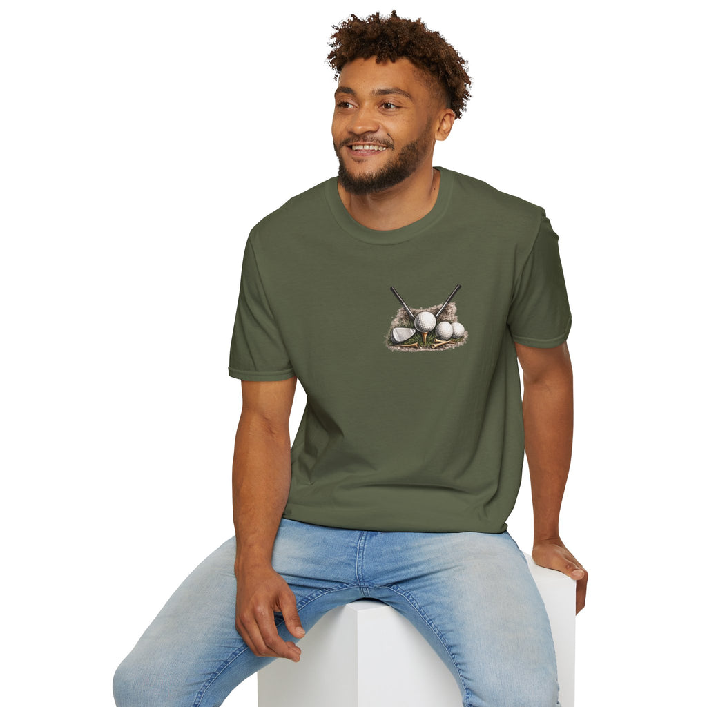Golf Clubs & Balls T-Shirt — Vintage Golf Graphic Tee