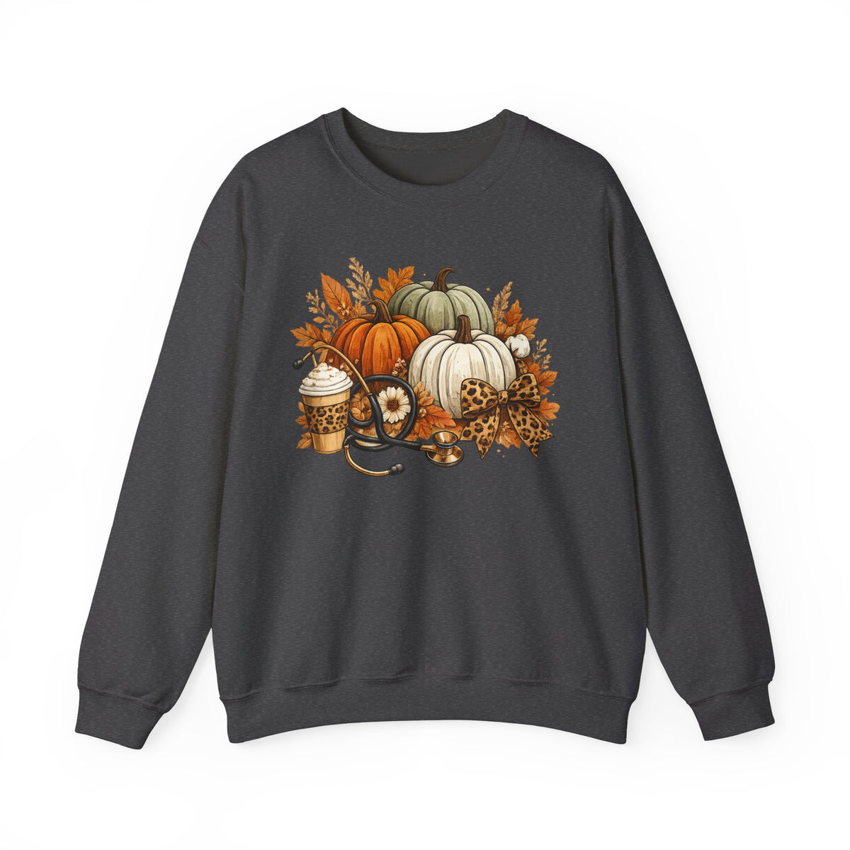 Nurse Autumn Pumpkin Harvest Sweatshirt – Cozy Fall Pumpkin Spice Graphic Crewneck