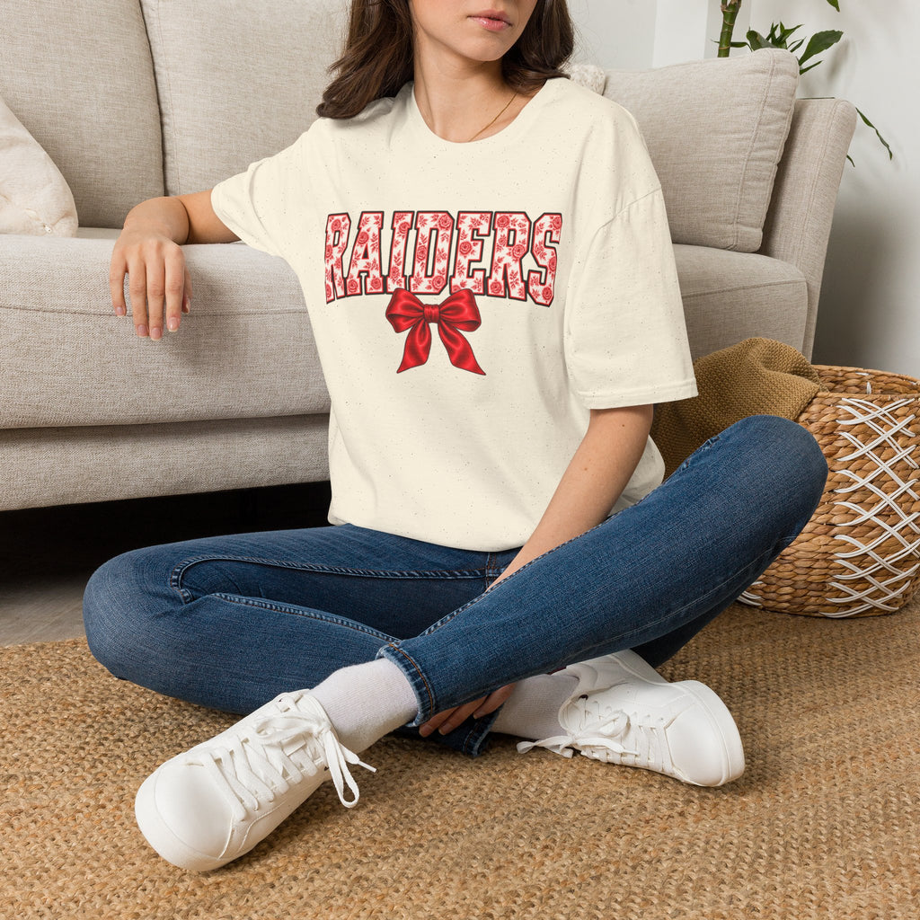 Women Raiders Floral Bow T-Shirt